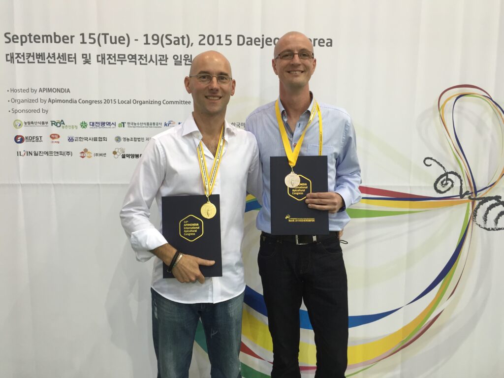 we won gold in korea, worlds best granulated honey